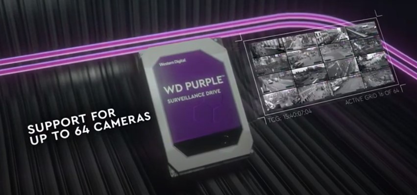 Disco Duro 3.5" Western Digital Purple Surveillance - Capacidad de 4TB, 256MB cache, 5640 rpm, SATA III (6Gb/s), ideal para videovigilancia.