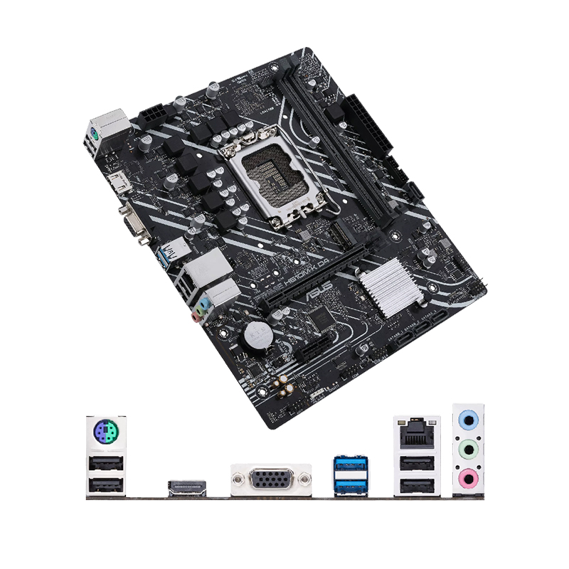Tarjeta Madre Intel Asus Prime H610M-KD4 - LGA1700, Intel H610, 2x DDR4 3200Mhz(OC), PCI-Express 4.0, VGA, HDMI, USB 3.2, M.2, ASUS LANGuard 1Gb.