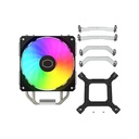 Enfriador Cooler Master Hyper 212 Spectrum V3 ARGB RR-S4NA-17PA-R1 - Para procesador, Socket Intel 1700 / 1200 / 1151 / 1150 / 1155 / 1156, Socket AMD AM4/AM5, 4 tubos de calor, conector 4 pines, Plateado