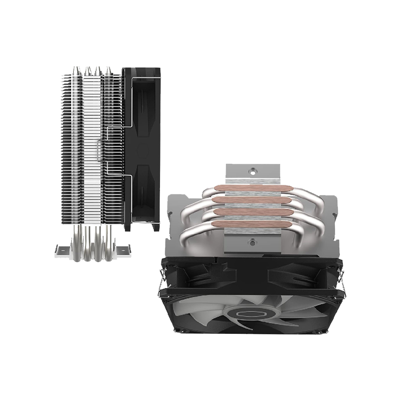 Enfriador Cooler Master Hyper 212 Spectrum V3 ARGB RR-S4NA-17PA-R1 - Para procesador, Socket Intel 1700 / 1200 / 1151 / 1150 / 1155 / 1156, Socket AMD AM4/AM5, 4 tubos de calor, conector 4 pines, Plateado