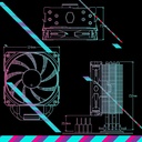 Enfriador Cooler Master Hyper 212 Spectrum V3 ARGB RR-S4NA-17PA-R1 - Para procesador, Socket Intel 1700 / 1200 / 1151 / 1150 / 1155 / 1156, Socket AMD AM4/AM5, 4 tubos de calor, conector 4 pines, Plateado