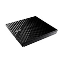 Unidad Optica Asus SDRW-08D2S-U/BLK - 8X Slim-regrabadora de DVD externo, 5X DVD-RAM, 6X DVD+/-R (Dual Layer), USB 2.0, color negro.