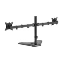 Soporte de escritorio Doble para Monitores - Argom - ARG-BR-1605, Vesa 75x75 y 100x100, soporta 13" hasta 32", hasta 8 kg, color negro.