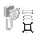 Enfriador Cooler Master Hyper 212 Halo White ARGB RR-S4WW-20PA-R1 - Para procesador, Socket Intel 1700 / 1200 / 1151 / 1150 / 1155 / 1156, Socket AMD AM4/AM5, 4 tubos de calor, conector 4 pines, blanco