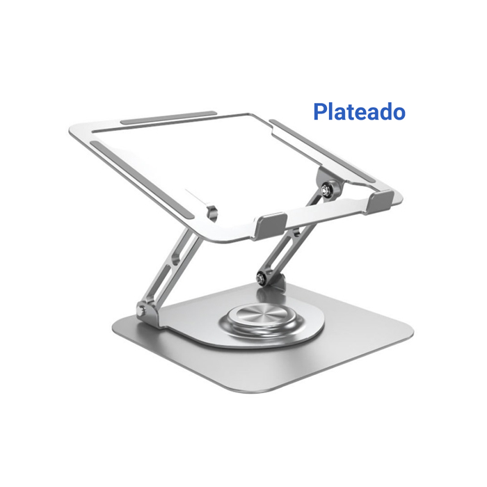 Soporte portátil para computadora de 9 a 15.6 pulgadas, Giratorio, color Plateado