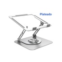 Soporte portátil para computadora de 9 a 15.6 pulgadas, Giratorio, color Plateado