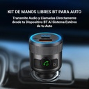 Kit de Cargador y Transmisor, Manos Libres para Coche Argom Spectro T1 BT ARG-AC-0343BK - Pantalla LED: 0,7 x 0,3, bluethooth 5.1, Tipo-C + USB, Carga rapida, 42W