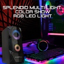 Bocinas Argom ARG-SP-1068BK, COMBAT GAMING S68 2.0CH Bocinas, USB (Power) + 3.5mm (Audio), Color negro.