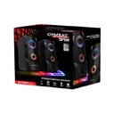 Bocinas Argom ARG-SP-1068BK, COMBAT GAMING S68 2.0CH Bocinas, USB (Power) + 3.5mm (Audio), Color negro.