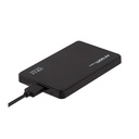 Caja Portable 2.5" Argom Enclosure - SATA a USB 3.0, velocidad hasta 5Gbps, carcasa plástica, color negro.