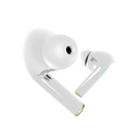 Auricular Klip TuneFiBuds, audífonos con micrófono inalámbrico, Bluetooth® V5.1, omnidireccional, IPX6 resistente al agua, color blanco.