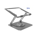 Soporte portátil SP004G para Laptop de 9 a 15.6 pulgadas, Giratorio, Giratorio, ajustable, de aluminio, color Gris.