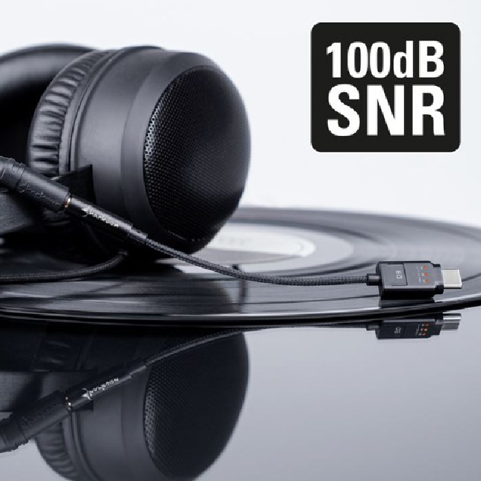Tarjeta de Sonido Externa USB Tipo C Sharkoon Mobile DAC – compatible con PCs/Notebooks/Android, Negro
