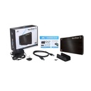 Caja Portable 3.5" Vantec NexStar 6G - USB 3.0, Caja Portable para Disco Duro SATA, material de aluminio, color negro.