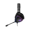 Auricular Asus ROG Delta S 90YH02K0-B2UA00 - Audífonos gamer, micrófono con cancelación de ruido IA, sonido envolvente virtual 7.1, USB-C/A, pantalla Led 1 color, compatible con PC, Mac, PS5, Nintendo Switch, dispositivos móviles, color negro