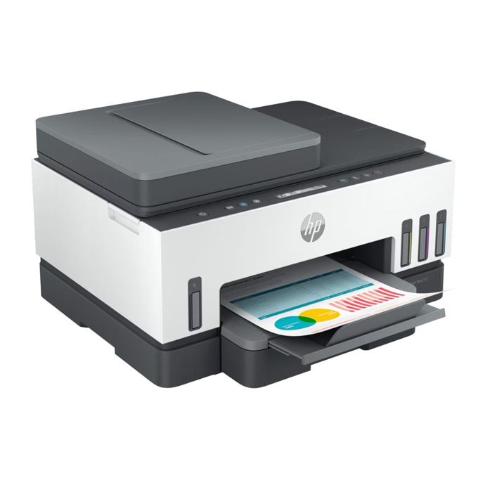 Impresora Multifuncional HP Smart Tank 750 - Impresora-escáner-copiadora, dúplex, 15ppm negro, 9ppm color, resolución hasta 4800 x 1200 dpi, wifi, usb 2.0, bluetooth.