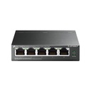 Conmutador(Switch)TP-Link TL-SF1005LP - Switch de escritorio con 5 puertos, 10/100 Mbps, 4 puertos POE.