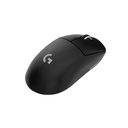Mouse Logitech Pro X SuperLight - Ratón óptico inalámbrico, sensor HERO, 25K dpi, 5 botones, 2.4 GHz usb, color negro.