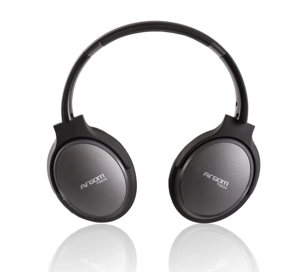 Auricular Argom ARG-HS-2610BK Ultimate Sound Comfort Pro BT - Audífonos con micrófono, inalámbrico, Bluetooth, color Negro.