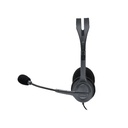 Auricular Logitech Stereo Headset H111 - Audífono con micrófono, supresor de ruido, conector 3.5mm.