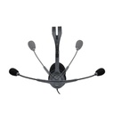 Auricular Logitech Stereo Headset H111 - Audífono con micrófono, supresor de ruido, conector 3.5mm.