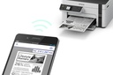 Impresora Monocromatica Multifuncional Epson EcoTank M2120 - Impresora-escáner-copiadora, res. 1440 x 720 dpi, 15ppm negro, pantalla a color de 1,4", wifi, usb 2.0, Ciclo Mensual Maximo hasta: 15,000 paginas, Color Blanca.