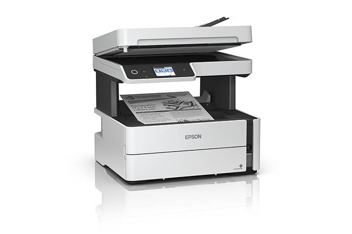 Impresora Multifuncional Epson EcoTank M3170 - Impresora-escáner-copiadora, res. 1200 x 2400 dpi, 39ppm negro, pantalla a color de 2,44", wifi, usb 2.0, Ciclo Mensual Maximo hasta: 20,000 paginas, Color Blanca.
