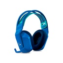 Auricular Logitech G733 LightSpeed RGB Wireless - Audífono con micrófono para gamer, inalámbrico, dts, compatible con PC/MAC/PS4, color azul.