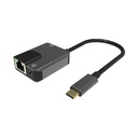 Hub VCOM CU456 - USB 3.1 Tipo C macho a 1 X RJ45, 1 X Jack 3.5mm, color gris.