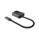 Hub VCOM CU456 - USB 3.1 Tipo C macho a 1 X RJ45, 1 X Jack 3.5mm, color gris.