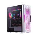 Caja ATX Gaming XPG Starker Air - Ventana lateral, conectores 2x USB 3.0, 1x puerto de audio/micrófono, 1x abanico 120mm frontal, 1x abanico ARGB 120mm posterior,color blanco.