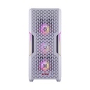 Caja ATX Gaming XPG Starker Air - Ventana lateral, conectores 2x USB 3.0, 1x puerto de audio/micrófono, 1x abanico 120mm frontal, 1x abanico ARGB 120mm posterior,color blanco.