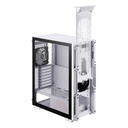 Caja ATX Gaming XPG Starker Air - Ventana lateral, conectores 2x USB 3.0, 1x puerto de audio/micrófono, 1x abanico 120mm frontal, 1x abanico ARGB 120mm posterior,color blanco.