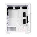 Caja ATX Gaming XPG Starker Air - Ventana lateral, conectores 2x USB 3.0, 1x puerto de audio/micrófono, 1x abanico 120mm frontal, 1x abanico ARGB 120mm posterior,color blanco.