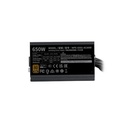 Fuente de Poder Cooler Master MWE 650 Bronce V3 - MPE-6501-ACAAW-3B - Potencia de salida de 650W, 24 pines ATX, 4x conector 6+2 PinX2 PCI-E y 6x SATAX2, abanico 120mm, 80 Plus Bronze.