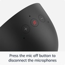 Altavoz Inteligente Amazon Echo Spot 2024 - con el Asistente Alexa Integrado, Wi-Fi 802.11ac (2,4 GHz/5 GHz), Bluetooth, Color Carbón.