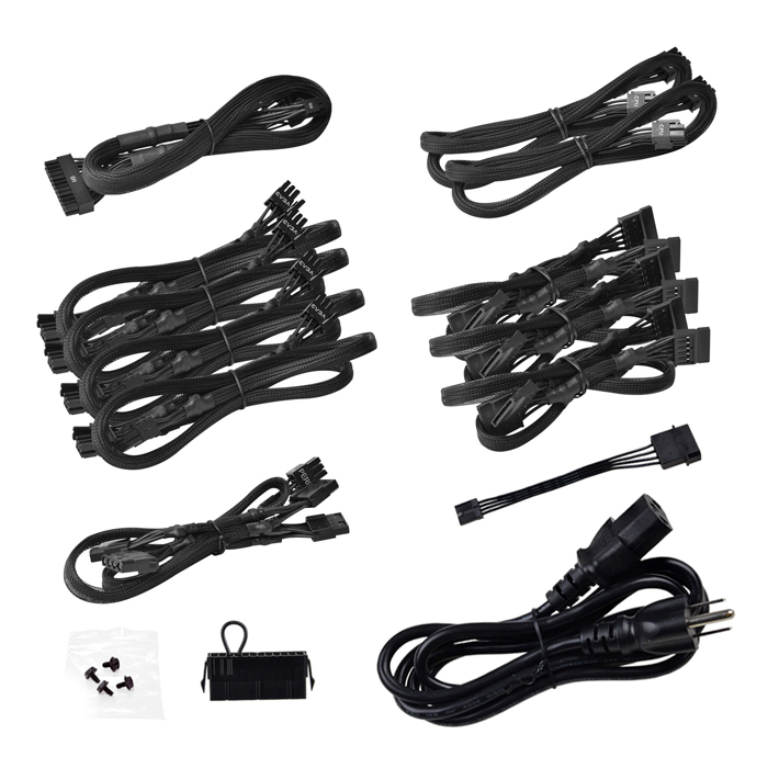 Fuente de Poder EVGA SuperNova 1000 G5 - Potencia de 1000W modular, 24 pines ATX, conectores 2x 8 pines (4+4), 8x 8pines (6+2) PCI-E, 12x SATA, 80 plus gold.