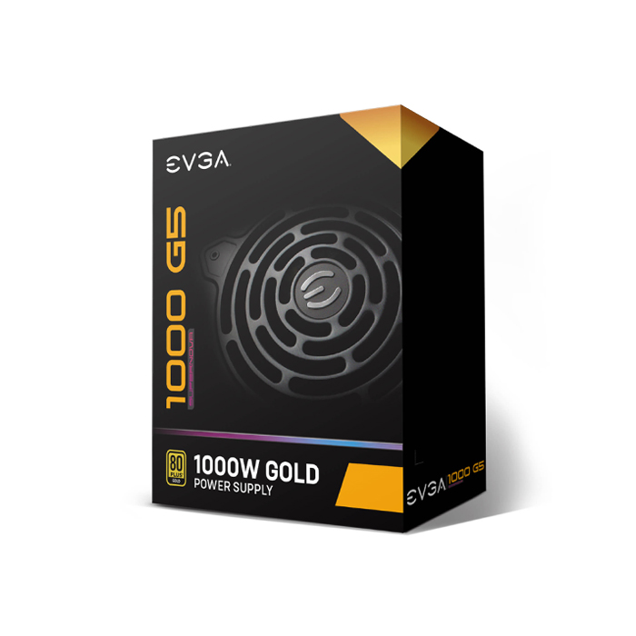 Fuente de Poder EVGA SuperNova 1000 G5 - Potencia de 1000W modular, 24 pines ATX, conectores 2x 8 pines (4+4), 8x 8pines (6+2) PCI-E, 12x SATA, 80 plus gold.