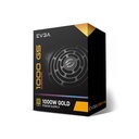 Fuente de Poder EVGA SuperNova 1000 G5 - Potencia de 1000W modular, 24 pines ATX, conectores 2x 8 pines (4+4), 8x 8pines (6+2) PCI-E, 12x SATA, 80 plus gold.