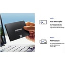 Unidad de Estado Sólido (SSD) Samsung 870 EVO - De 2.5", con capacidad de 250GB, V-NAND, 560MB/s de lectura, 530MB/s de escritura, SATA III 6Gb/s. MZ-77E250B