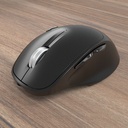 Mouse Klip Xtreme Duotrak- Ratón óptico Inalámbrico, 2.4 GHz, Bluetooth, 800/1200/1600 dpi, 3D de 6 botones, usb, color Negro.