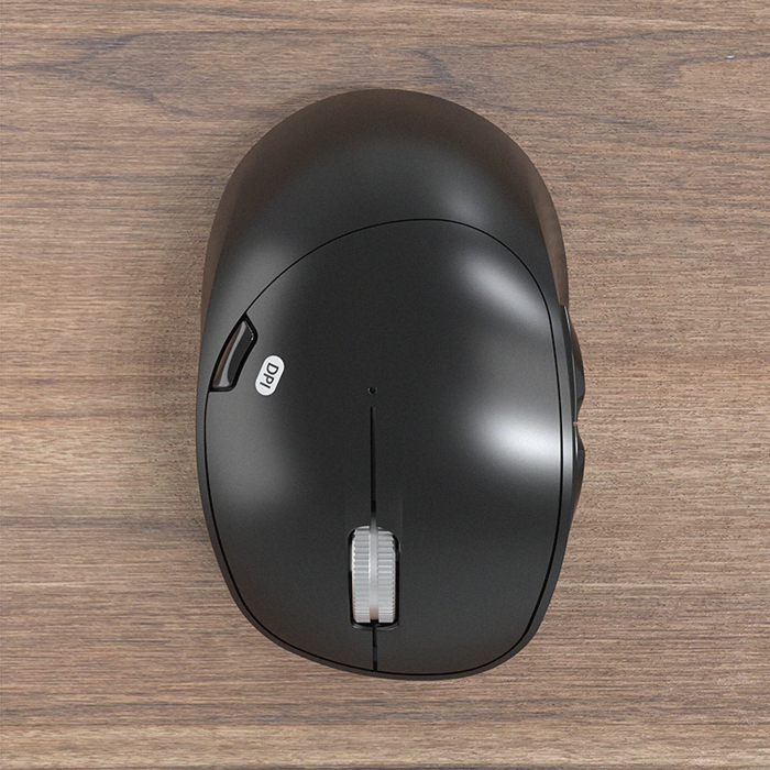 Mouse Klip Xtreme Duotrak- Ratón óptico Inalámbrico, 2.4 GHz, Bluetooth, 800/1200/1600 dpi, 3D de 6 botones, usb, color Negro.