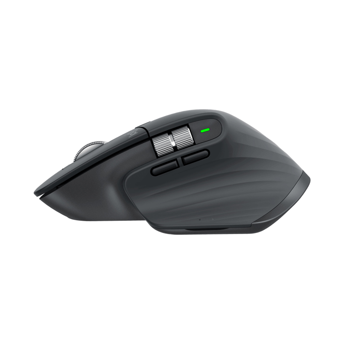 Mouse Logitech MX Master 3S - Ratón óptico inalámbrico, 200 a 8000 dpi, 7 botones, bluetooth/inalámbrico 2,4 GHz, color gris. 910-006561