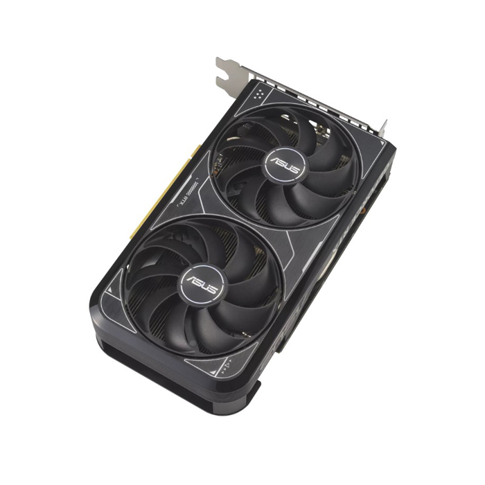 Tarjeta de video Asus DUAL-RTX4060-O8G-V2 - Nvidia GeForce RTX 4060, capacidad de 8GB GDDR6, 128-bit, PCI-E 4.0, 3x displayPort, 1x HDMI, 2x abanicos. DUAL-RTX4060-O8G-V2