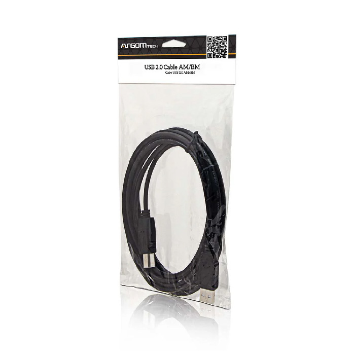Cable para Impresoras Argom - A macho a B macho, USB 2.0 de 6 pies (1.8M), etc.