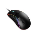 Mouse ADATA XPG Primer PRIMER-BKCWW - Ratón óptico alámbrico para gamer, iluminación rgb, 7 botones programables, sensor óptico PMW3360, 12K dpi, usb, color negro.