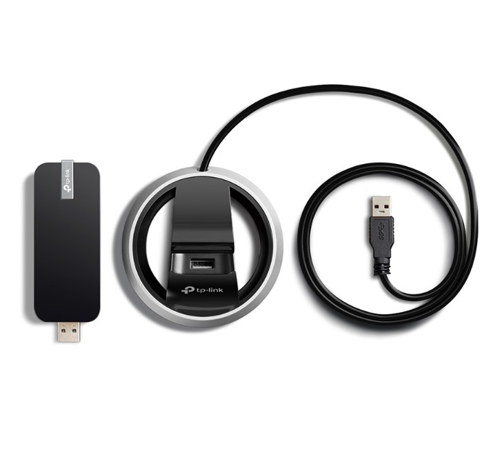 Adaptador Inalambrico TP-Link Archer T9UH AC1900 - USB 3.0, 802.11ac (1300Mbps+600Mbps), banda dual 2.4Ghz/5Ghz, antena omnidireccional.