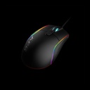 Mouse ADATA XPG Primer PRIMER-BKCWW - Ratón óptico alámbrico para gamer, iluminación rgb, 7 botones programables, sensor óptico PMW3360, 12K dpi, usb, color negro.