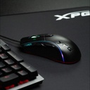 Mouse ADATA XPG Primer PRIMER-BKCWW - Ratón óptico alámbrico para gamer, iluminación rgb, 7 botones programables, sensor óptico PMW3360, 12K dpi, usb, color negro.