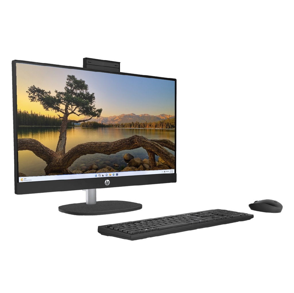 Computadora HP 24-cr0008la AIO - Pantalla 24" táctil, AMD Ryzen 5 7520U, 8GB DDR4, 512GB SSD, wifi, bluetooth, webcam, Windows 11 home español, color negro. 7Z2V9LA#ABM